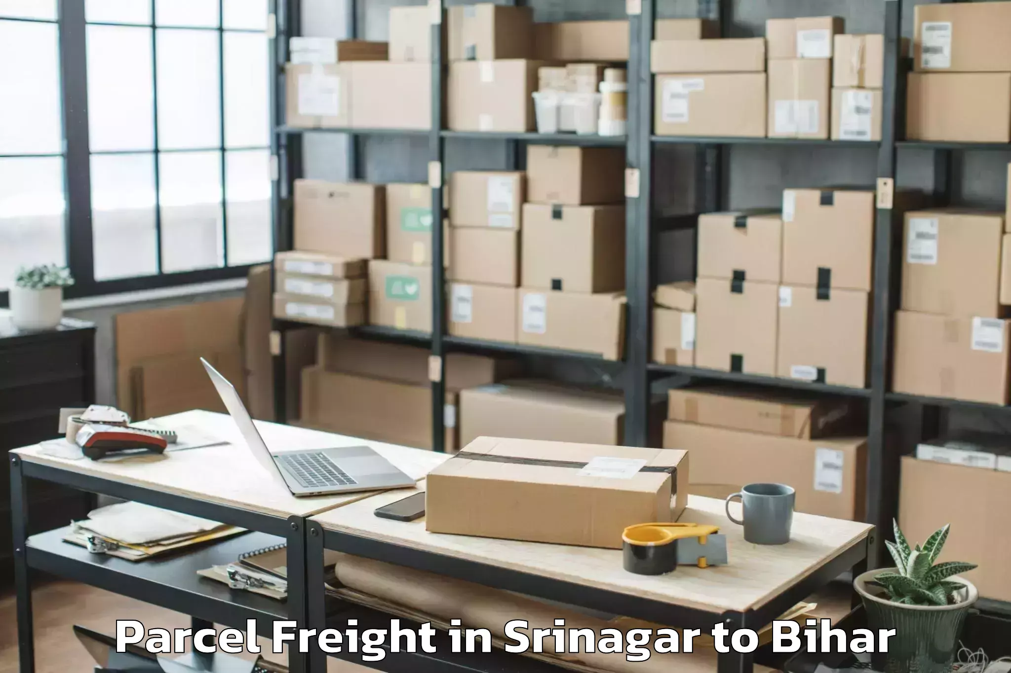 Easy Srinagar to Barauli Parcel Freight Booking